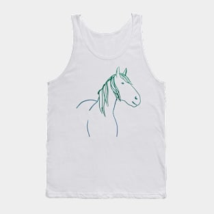 Colorful horse Tank Top